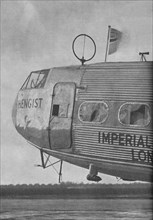 Aerial equipment on the Imperial Airways liner Hengist, c1936 (c1937). Artist: Marconi's Wireless Telegraph Co Ltd.
