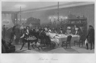 'Hotel des Princes. (Table D'Hote)', c1843. Artist: Lumb Stocks.