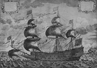 'The Sovereign of the Seas', c1637. Artist: J Payne.