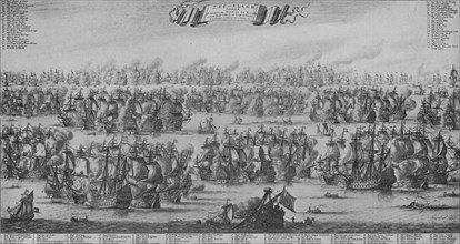 'The Battle of the Texel', c1700. Artist: Bastiaen Stopendael.