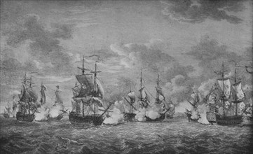 'The Battle of Cap-Français', c1760. Artist: Richard Paton.