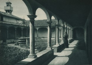 Cloisters in a monastery, Florence, Italy, 1927. Artist: Eugen Poppel.