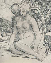 'Death the Wooer', c1895, (1923). Artist: Alphonse Legros.