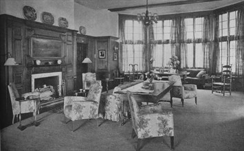Lounge in Dormie House, Creek Club, Locust Valley, New York, 1925. Artist: Unknown.