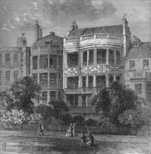 Samuel Rogers' house, Green Park front, Westminster, London, c1854 (1878). Artist: Unknown.