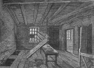 The loft used by the Cato Street Conspirators, London, 1820 (1878). Artist: Unknown.