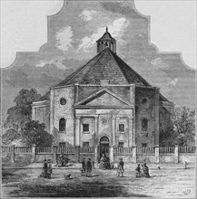 Whitefield's Tabernacle, Tottenham Court Road, Westminster, London, 1820 (1878). Artist: Unknown.