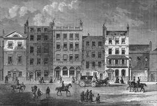 Old houses in Pall Mall, Westminster, London, c1830 (1878). Artist: Unknown.