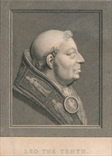 Pope Leo X (1475-1521), born Giovanni di Lorenzo de' Medici, c1830. Artist: Unknown.