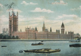 'Houses of Parliament', 1906, (c1900-1930). Artist: Unknown.