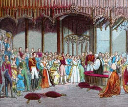 'The Marriage of Queen Victoria, 10th February 1840', c1902. Artist: Unknown.