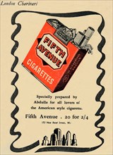 'Fifth Avenue Cigarettes', 1946. Artist: Unknown.