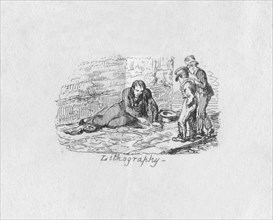 'Lithography', 1829. Artist: George Cruikshank.