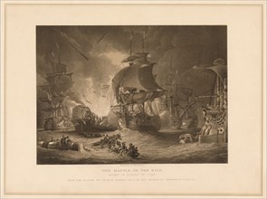 'The Battle of the Nile', 1798 (1878). Artist: Charles Lawrie.