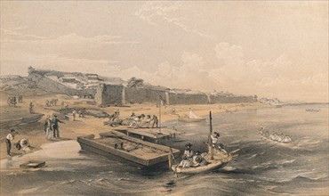 'Fortress of Yenikale Looking Towards the Sea of Azof', 1856. Artist: Georges McCulloch.