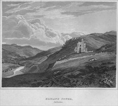 'Elibank Tower, Peeblesshire', 1814. Artist: John Greig.