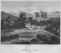 'Hermitage Castle. Liddisdale', 1814. Artist: John Greig.
