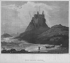 'Holy Island Castle', 1814. Artist: John Greig.