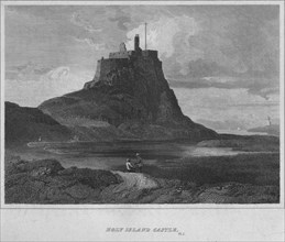 'Holy Island Castle', 1814. Artist: John Greig.