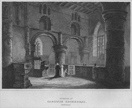 'Interior of Carlisle Cathedral. Cumberland', 1814. Artist: John Greig.