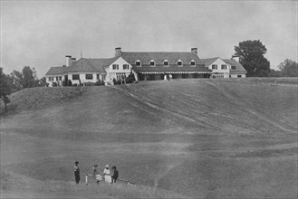View of south front of clubhouse from the course, Oakland Golf Club, Bayside, New York, 1923. Artist: Unknown.