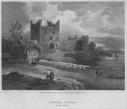 'Bywell Castle, Northumberland', 1814. Artist: John Greig.