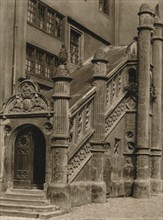 'Nordlingen - Town Hall Stairs', 1931. Artist: Kurt Hielscher.