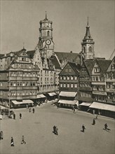 'Stuttgart. Maltplatz - Stiftskirche', 1931. Artist: Kurt Hielscher.