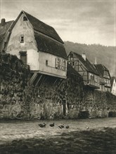 'Hirschhorn a. Neckar. Houses on the Town Wall', 1931. Artist: Kurt Hielscher.