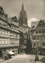'Frankfurt a. Main. Saalgasse - Cathedral Tower', 1931. Artist: Kurt Hielscher.
