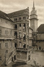 'Torgau - Hartenfels Castle courtyard', 1931. Artist: Kurt Hielscher.