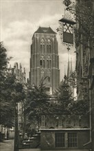 'Danzig. Jopengasse - Marienkirche', 1931. Artist: Kurt Hielscher.