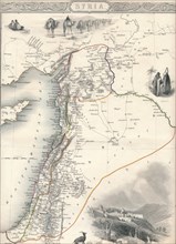 Map of Syria, 1851. Artist: John Tallis.