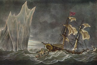 'Wreck of the Lady Hobart, 1803', 1925. Artist: Unknown.