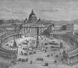 'St. Peter's and the Vatican', c1880. Artist: Unknown.