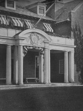 Detail of the clubhouse entrance porch, Essex County Club, Manchester, Massacusetts, 1925. Artist: Unknown.