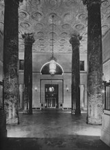 View looking towards the entrance - Banking Room, New York Trust Company, New York, 1922. Artist: Unknown.