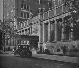 Detail of entrance, Wade Park Manor Hotel, Cleveland, Ohio, 1923. Artist: Unknown.