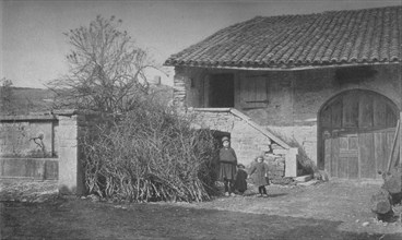 Farmyard, near Bahas, France, 1925. Artist: Unknown.