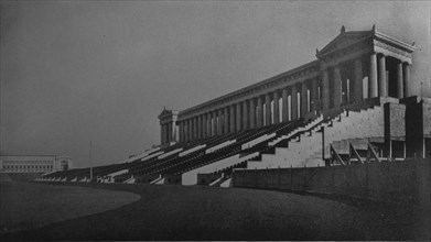 View of the north stand, Municipal Grant Park Stadium, Chicago, Illinois, 1925. Artist: Unknown.