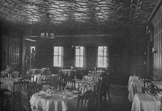 Dining room, North Shore Country Club, Glen Cove, New York, 1925. Artist: Unknown.