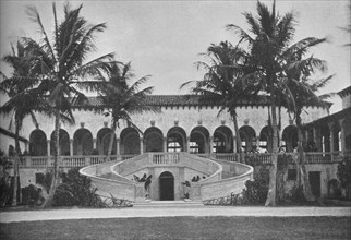 Front elevation of the clubhouse, Gulf Stream Golf Club, Palm Beach, Florida, 1925. Artist: Unknown.