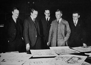 Jury for the Lehigh Portland Cement Home Competition, 1926. Artist: Unknown.