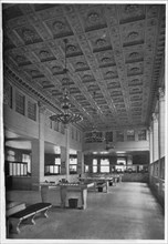 Main Banking Room, Security Bank of Chicago, Illinois, 1926. Artist: Unknown.