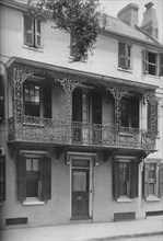 A second storey veranda: wrought iron, Rococo design, 1926. Artist: Unknown.