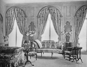 Front end of the drawing room, house of Charles H Sabin, New York, 1922. Artist: Unknown.