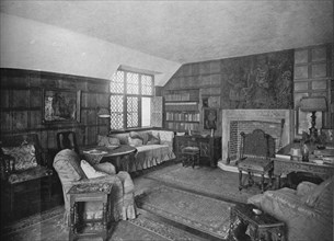 Living room, office and residence of Frederick Sterner, New York, 1922. Artist: Unknown.