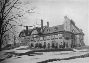 South elevation of the clubhouse, Bonnie Briar Country Club, Larchmont, New York, 1925. Artist: Unknown.