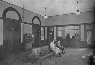 Waiting room, Redlands Station, California, 1926. Artist: Unknown.