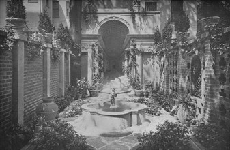 The garden of the house of Benjamin Wood, New York, 1926. Artist: Unknown.